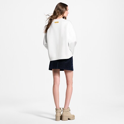Women - Nanogram Flocked Velvet Mini Skirt Women Ready-to-Wear New In Ready-to-wear | LOUIS VUITTON (Product zoom)