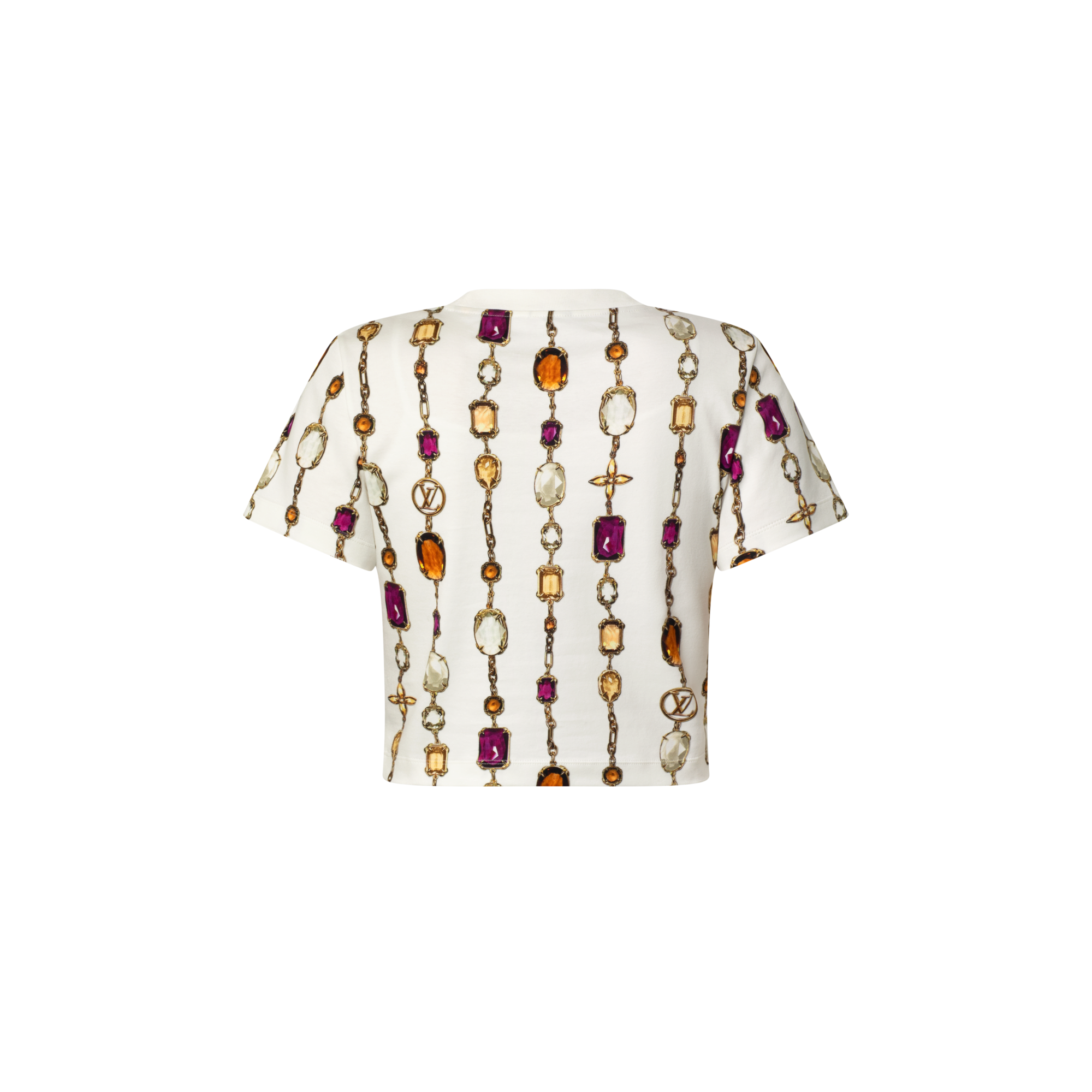 Women - Necklace Print Crop Top  Women Ready-to-Wear Tops | LOUIS VUITTON (Product zoom)