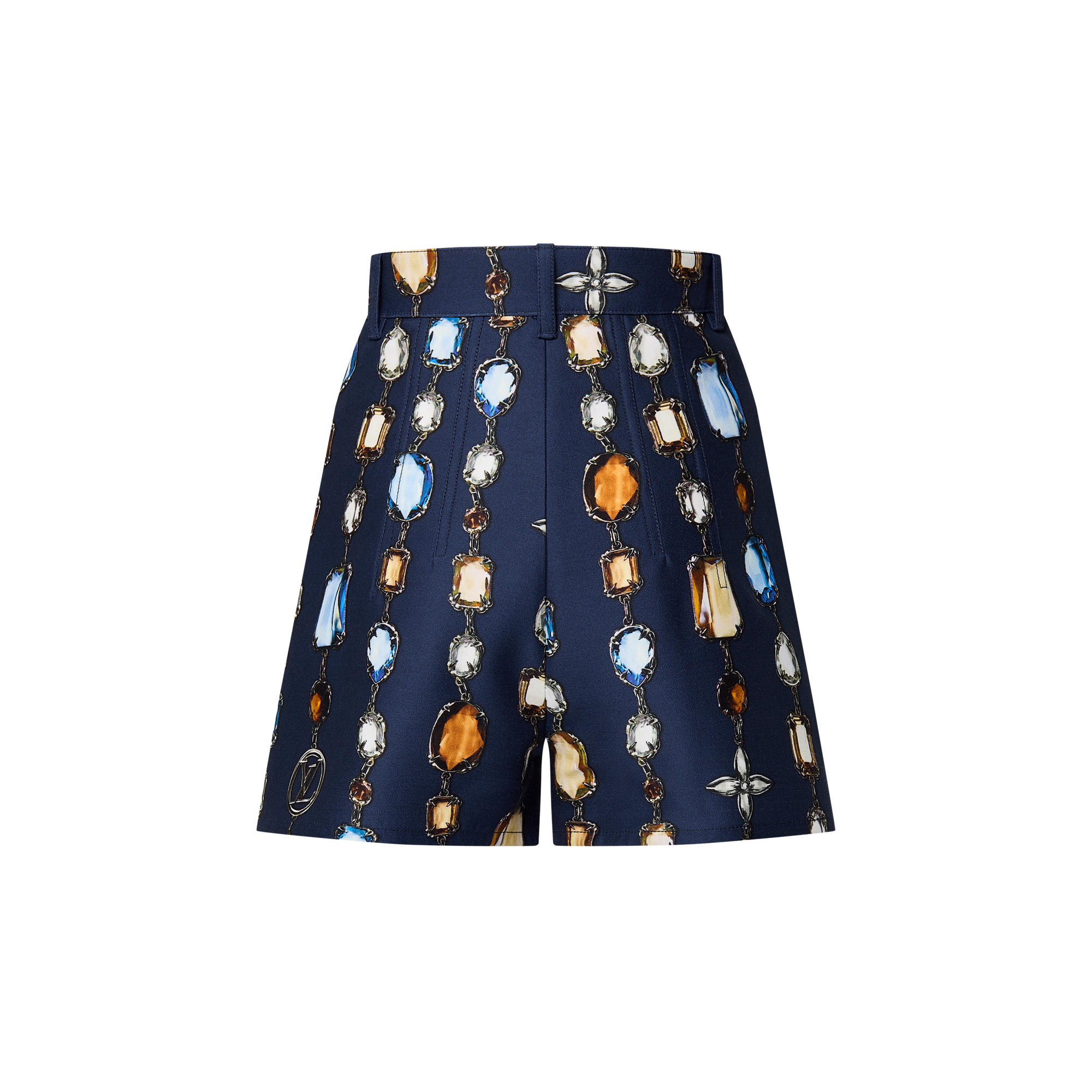 Women - Necklace Print Tailored Shorts  Women Ready-to-Wear Skirts and Shorts | LOUIS VUITTON (Product zoom)
