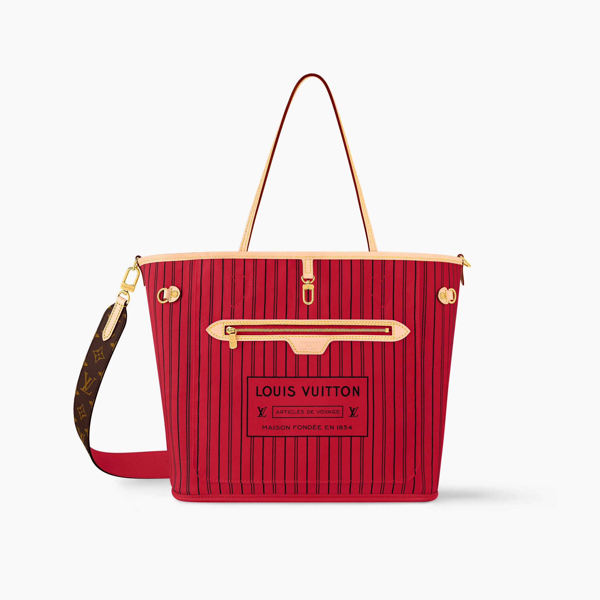 Neverfull Bandoulière Inside Out MM Tote Bag Luxury Monogram