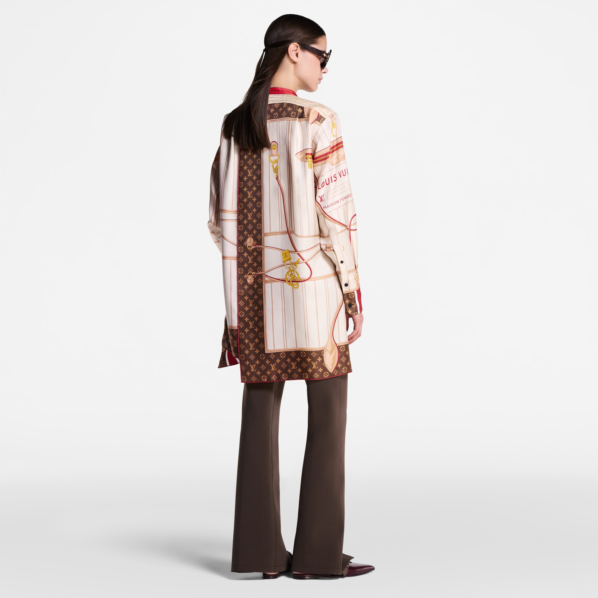 Women - Neverfull Foulard Silk Dress  Women Ready-to-Wear Dresses | LOUIS VUITTON (Product zoom)