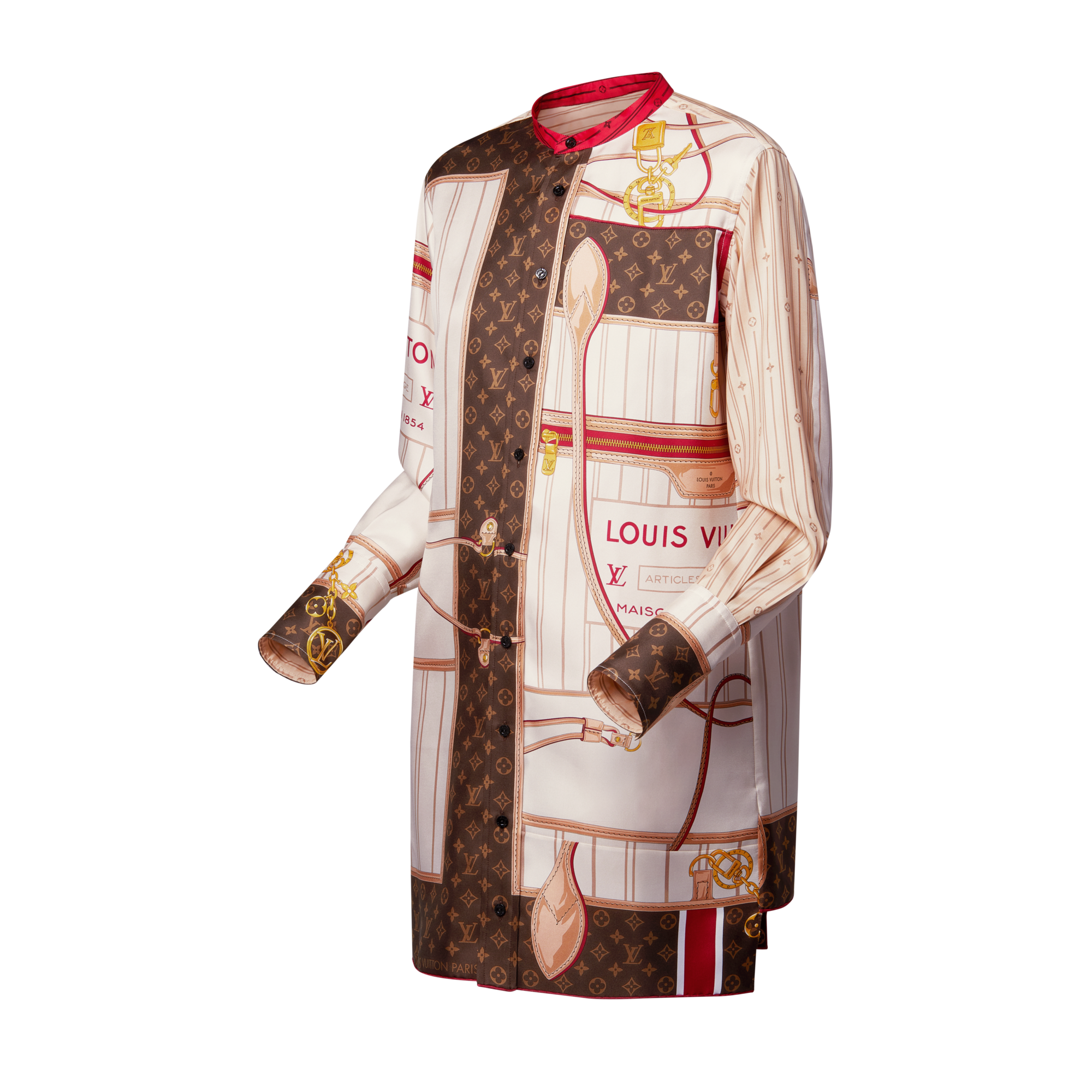 Women - Neverfull Foulard Silk Dress  Women Ready-to-Wear Dresses | LOUIS VUITTON (Product zoom)