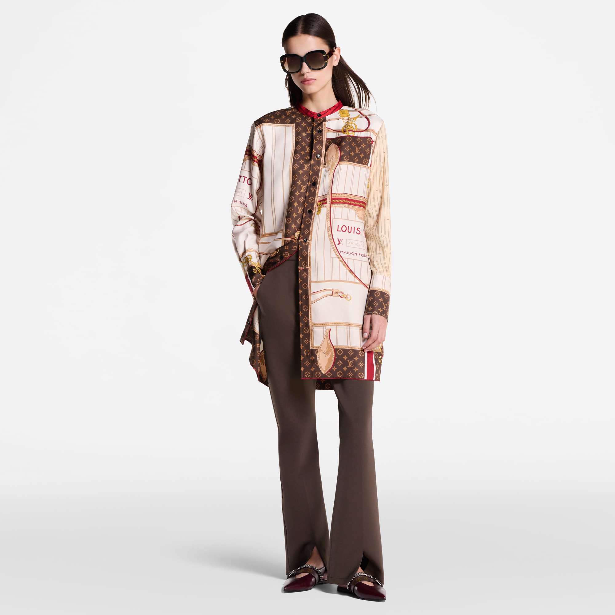 Women - Neverfull Foulard Silk Dress  Women Ready-to-Wear Dresses | LOUIS VUITTON (Product zoom)