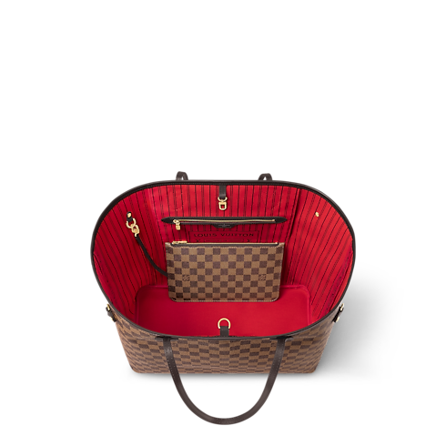 Women - Neverfull GM Tote Bag Damier Ebene Canvas Women Handbags Handbags | LOUIS VUITTON (Product zoom)