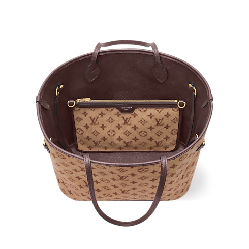 Women - Neverfull Inside Out MM Bag Minigram Leather Women New In Women } | LOUIS VUITTON (Product zoom)