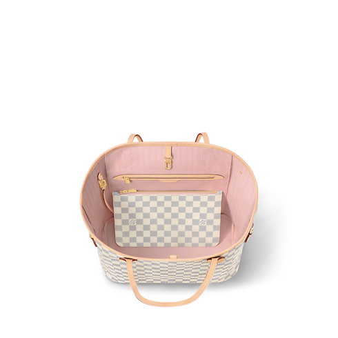 Women - Neverfull MM Tote Bag Damier Azur Canvas Women Handbags Handbags | LOUIS VUITTON (Product zoom)