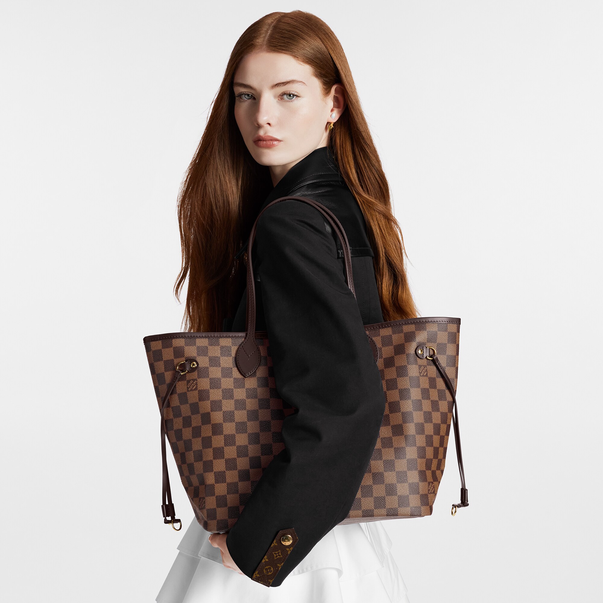 Vuitton Neverfull Mm Damier Ebene Tote Mm Damier Ebene Brown