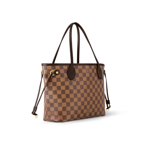 Women - Neverfull PM Tote Bag Damier Ebene Canvas Women Handbags All Collections | LOUIS VUITTON (Product zoom)