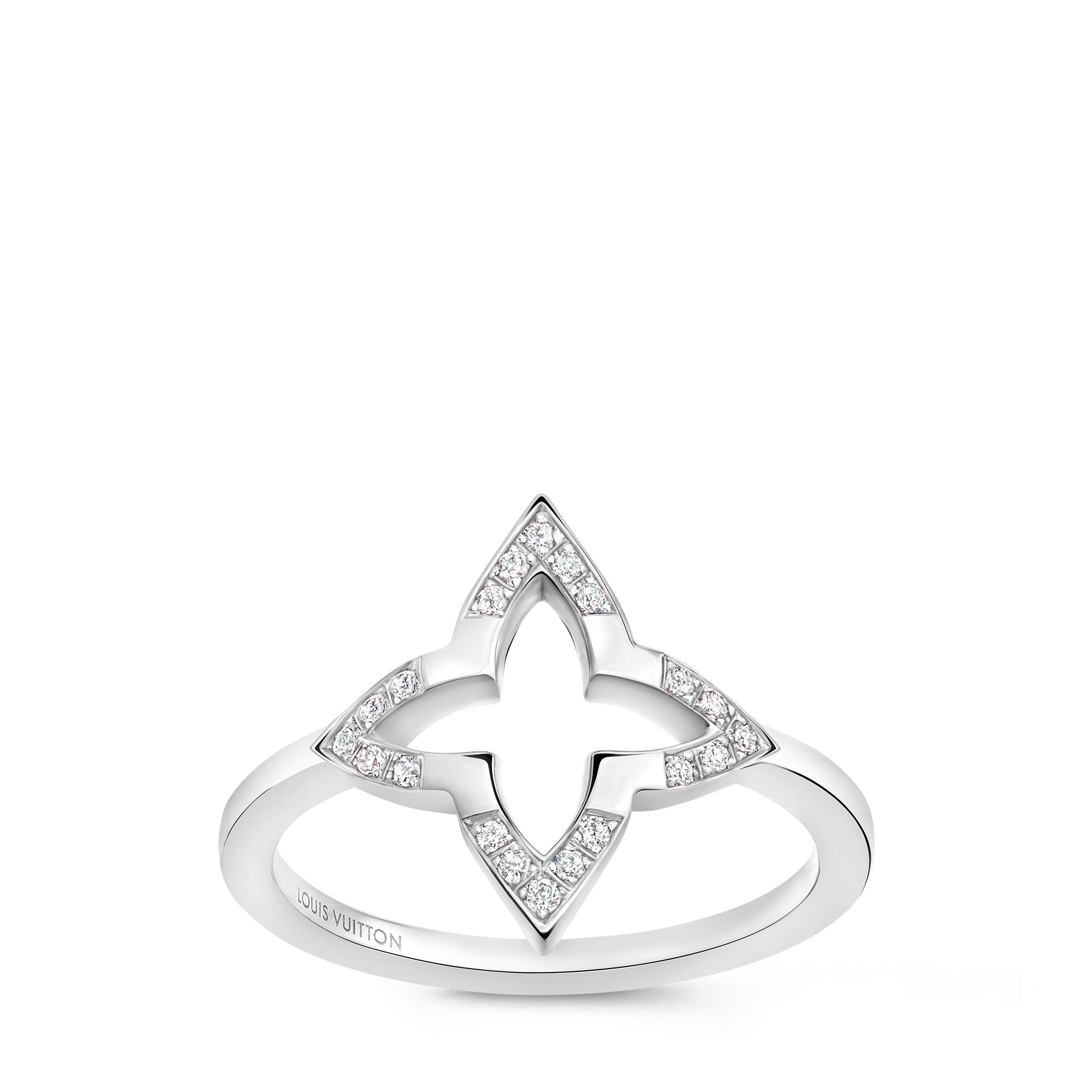 Jewellery - Ombre Blossom Ring, White Gold And Diamonds  Jewellery Categories Rings | LOUIS VUITTON (Product zoom)