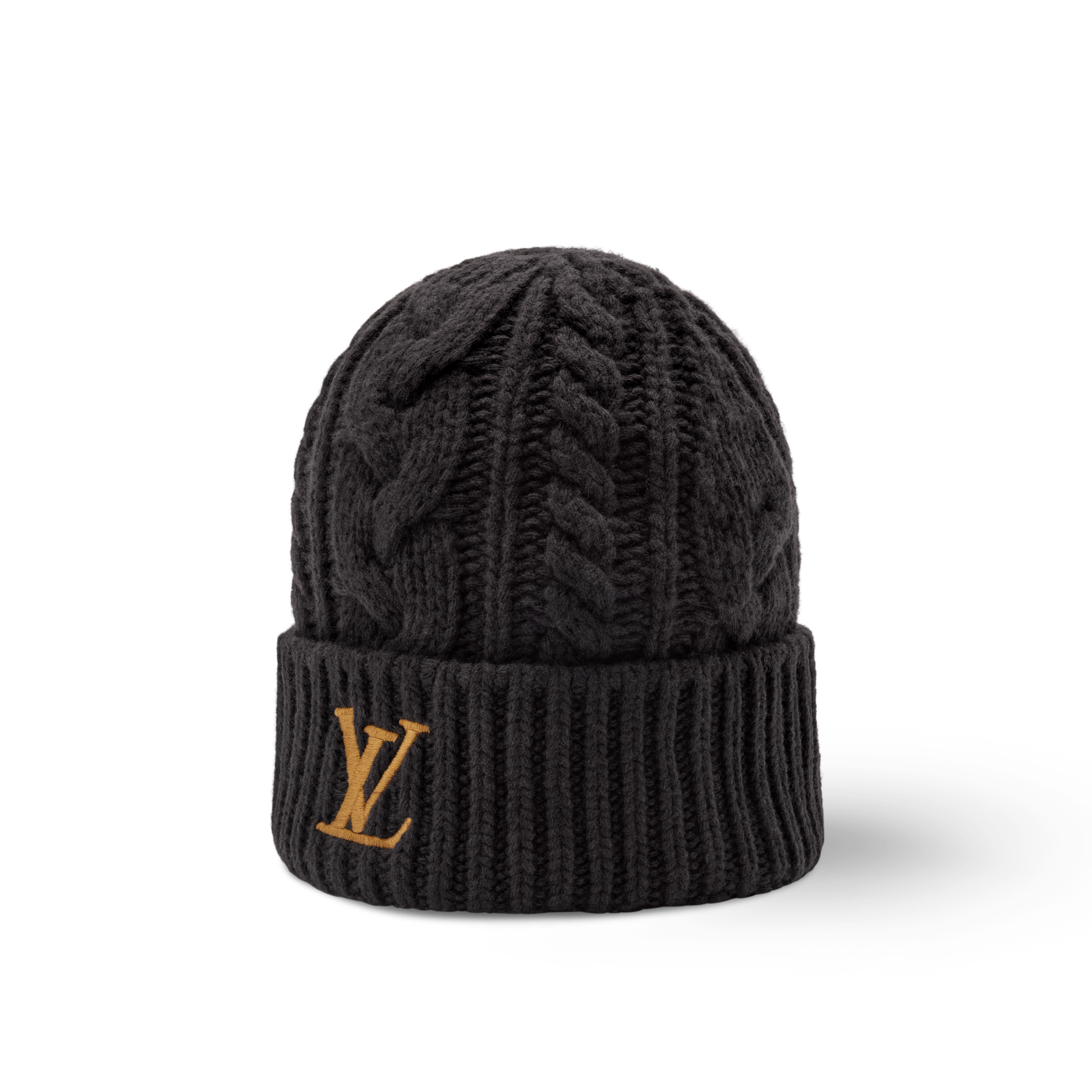 Men - Only LV Mini Cable Beanie S00 Men Accessories Hats, Beanies and Gloves | LOUIS VUITTON (Product zoom)