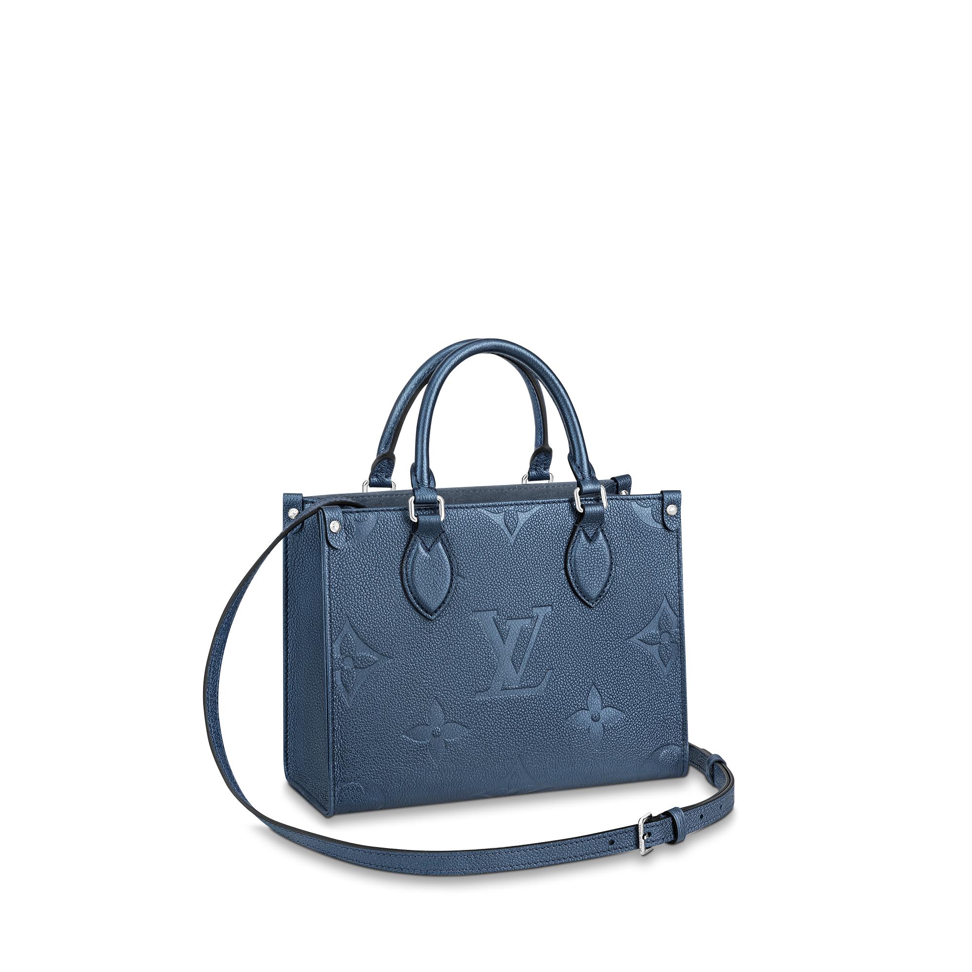 louis vuitton blue and black bag