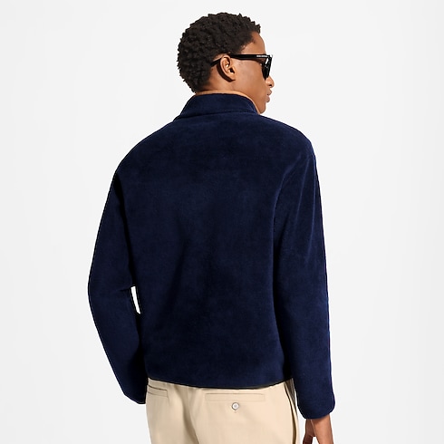 Packable Half-Zip Fleece cropped worn view