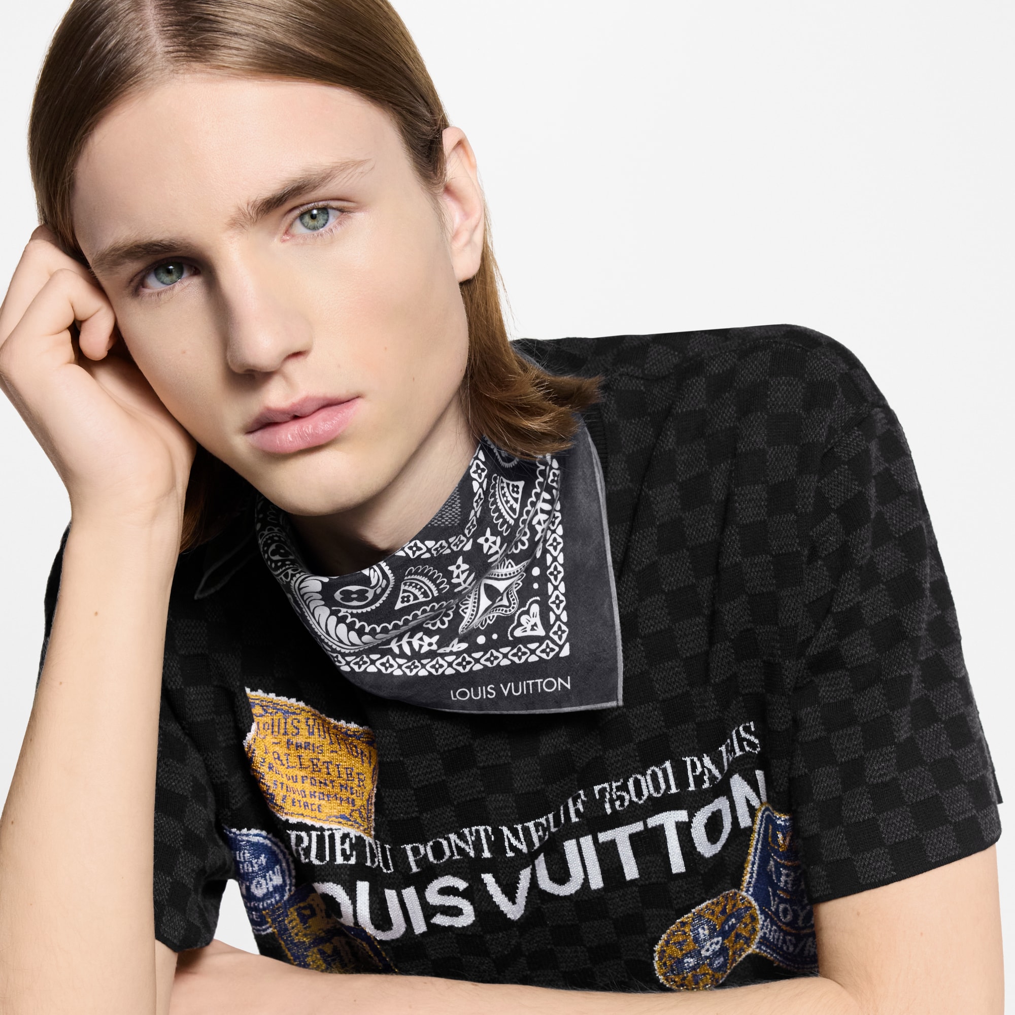 Men - Paisley Bandana S00 Men Accessories Silk and Bandanas | LOUIS VUITTON (Product zoom)