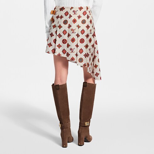 Women - Paisley Monogram Asymmetrical Skirt Women Ready-to-Wear Skirts and Shorts | LOUIS VUITTON (Product zoom)