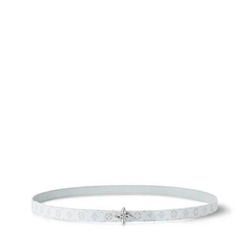 Women - Pearly Monogram Mini Flowergram 15MM Reversible Belt Women Accessories Belts | LOUIS VUITTON (Product zoom)