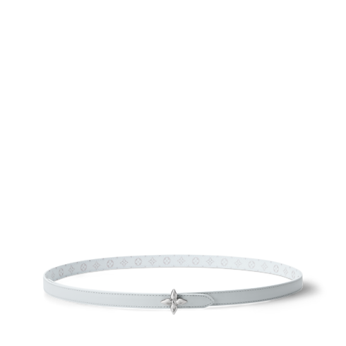 Women - Pearly Monogram Mini Flowergram 15MM Reversible Belt Women Accessories Belts | LOUIS VUITTON (Product zoom)
