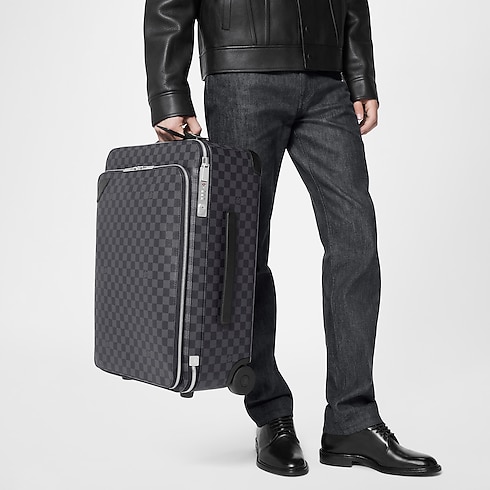 Men - Pégase Suitcase Damier Graphite Canvas Men Travel All Luggage and Accessories | LOUIS VUITTON (Product zoom)