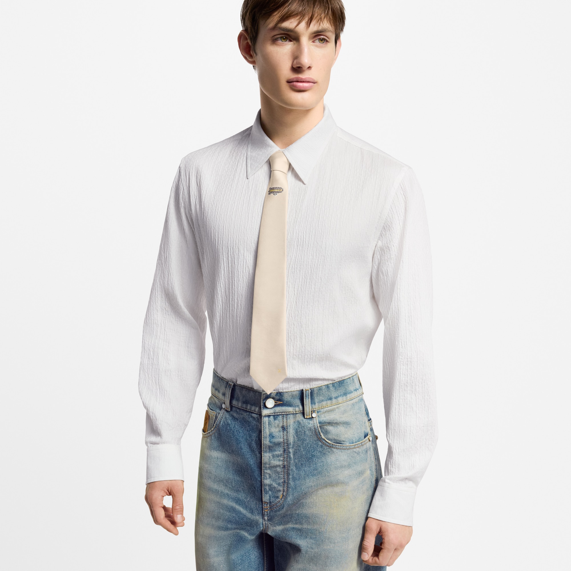 Men - Pilot Tie S00 Men Accessories Ties and Pocket Squares | LOUIS VUITTON (Product zoom)