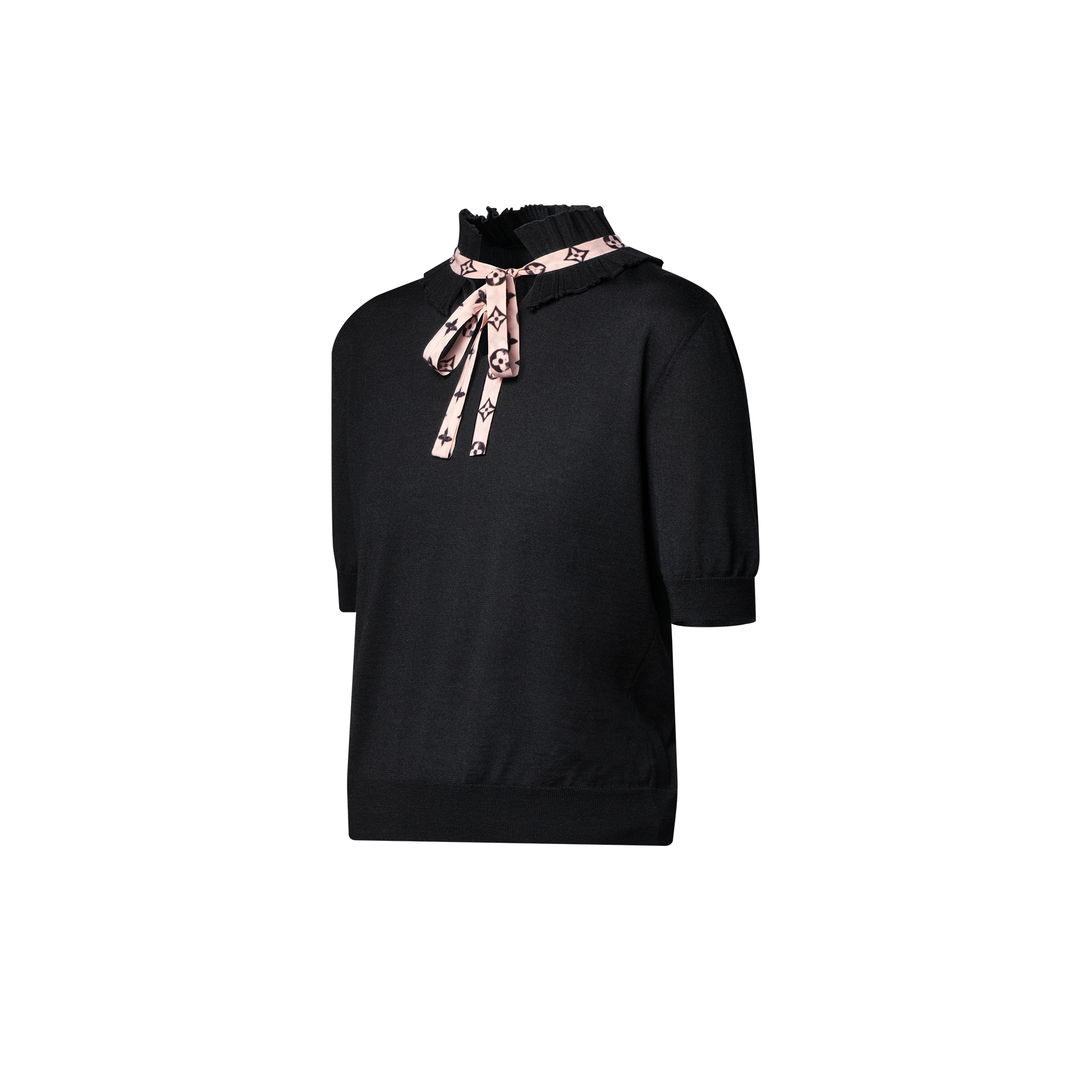 Women - Pleated Collar Knit Top  Women Ready-to-Wear Tops | LOUIS VUITTON (Product zoom)