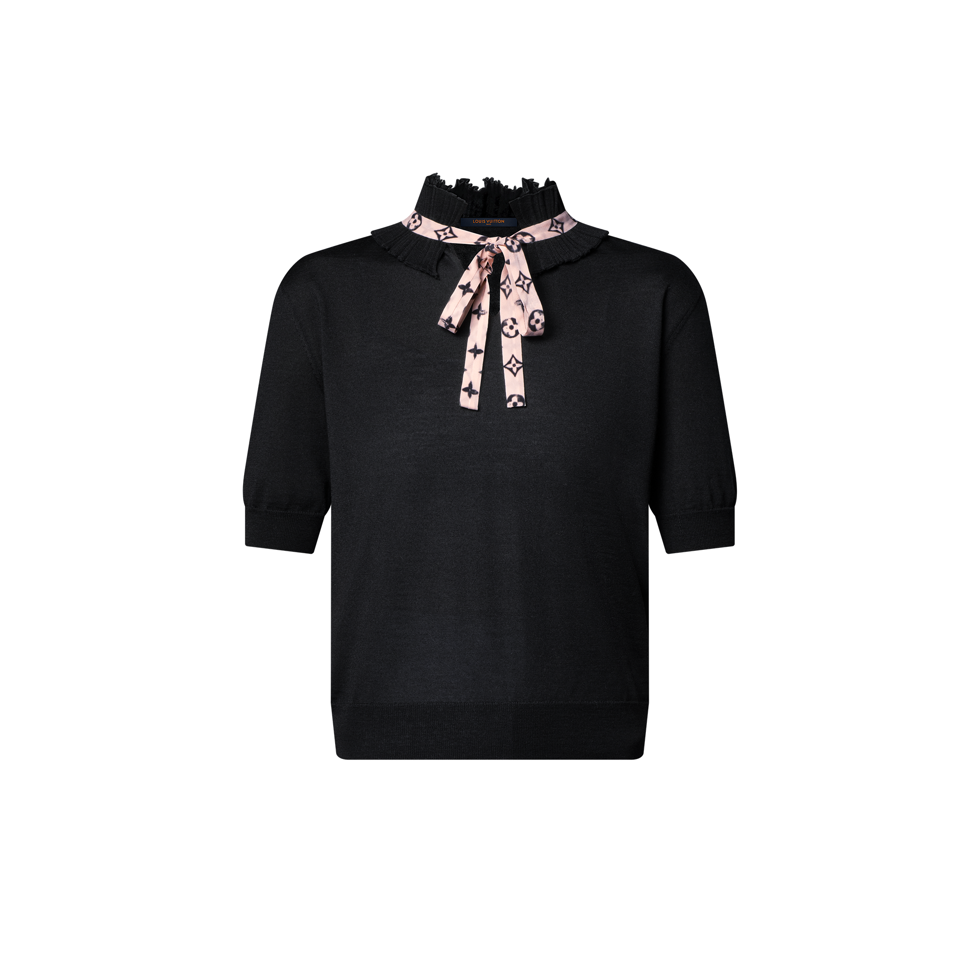 Women - Pleated Collar Knit Top  Women Ready-to-Wear Tops | LOUIS VUITTON (Product zoom)