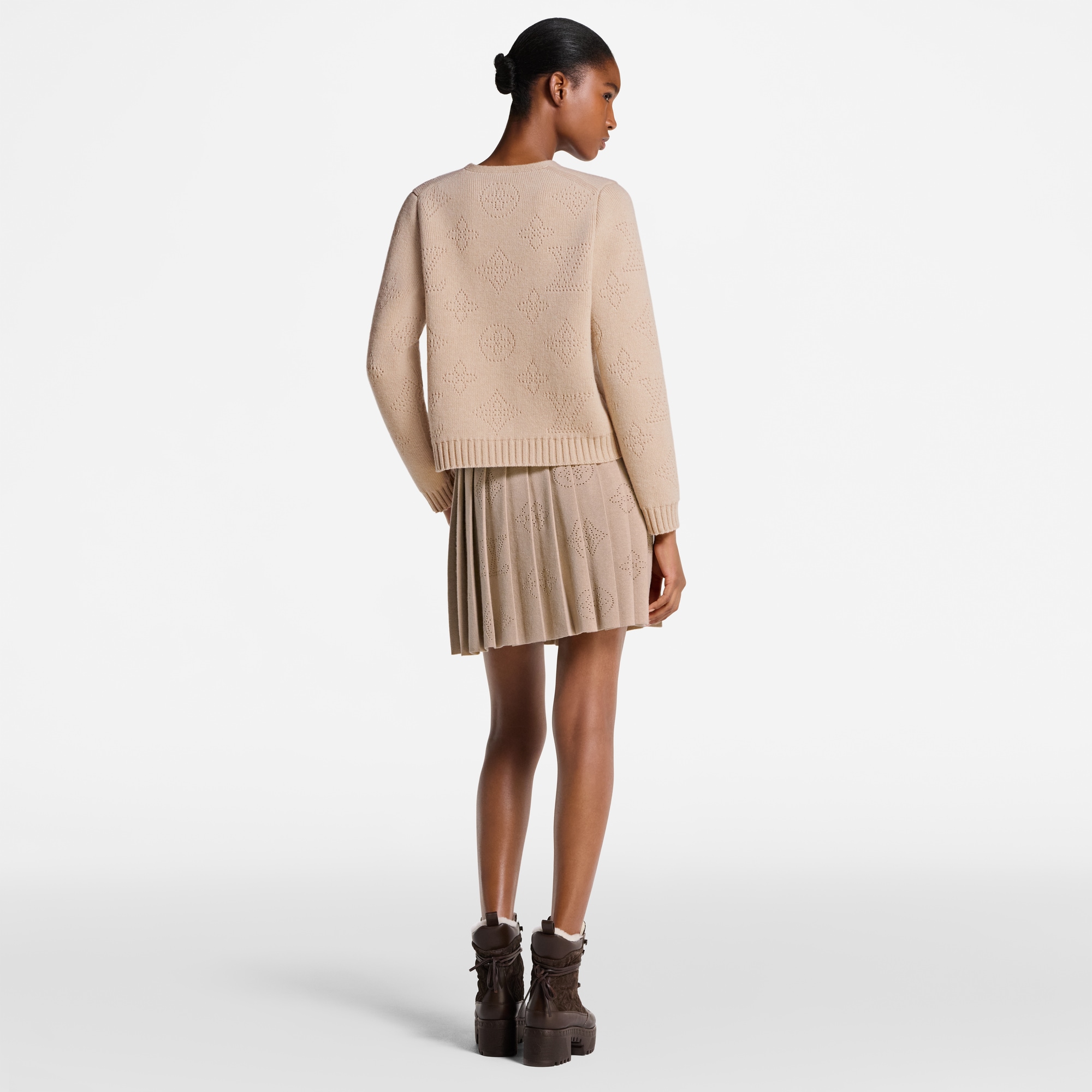 Women - Pleated Mahina Knit Skirt  Women Ready-to-Wear Skirts and Shorts | LOUIS VUITTON (Product zoom)