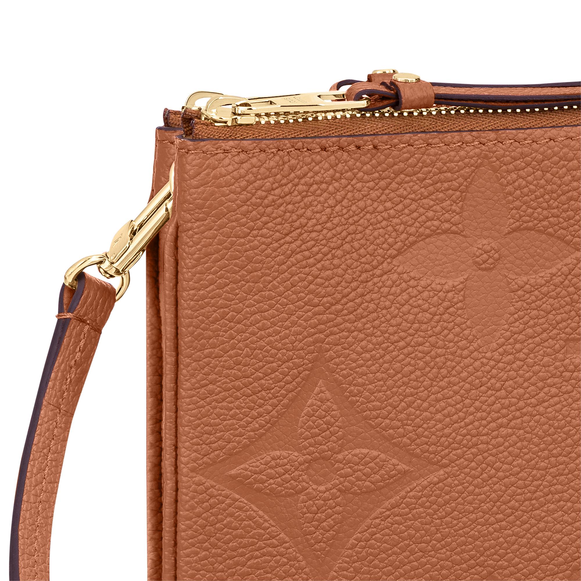 pochette double zip empreinte