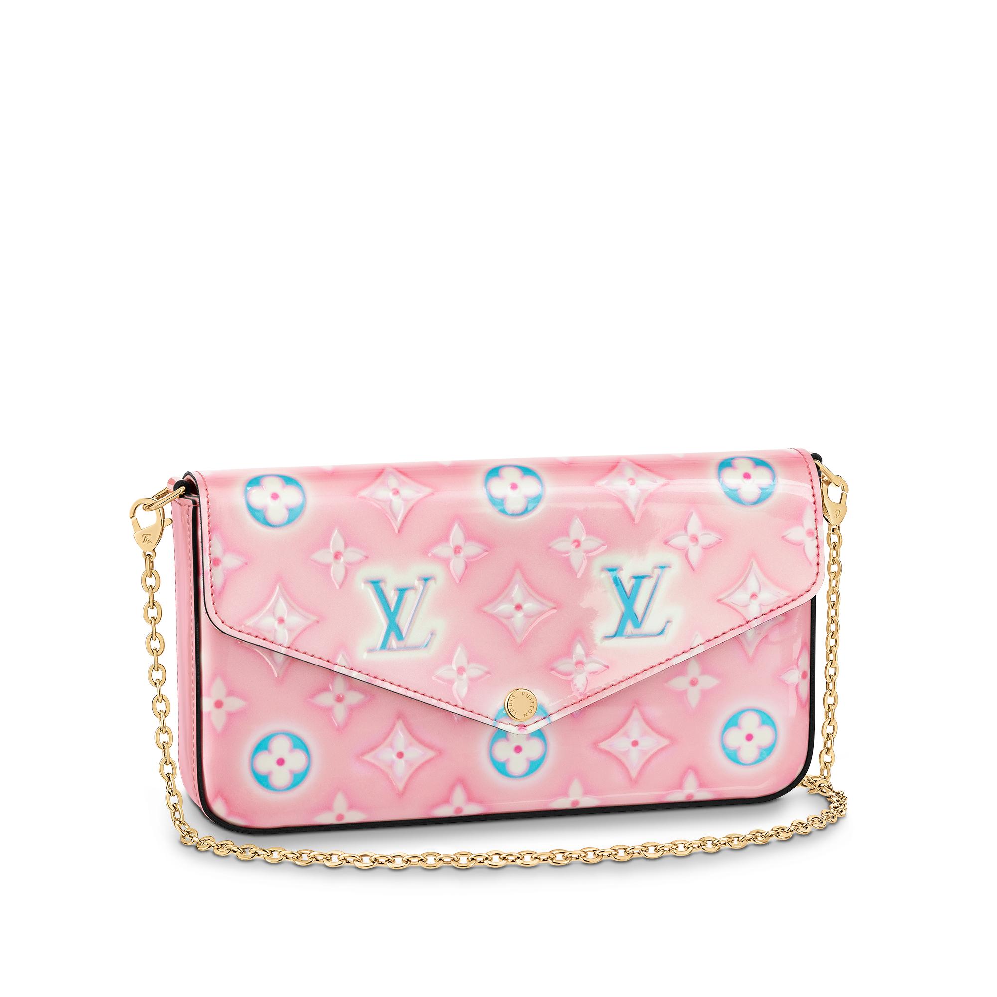 lv felicie pochette white