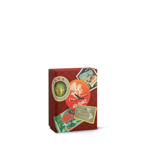 Trunks, Travel and Home - Postcards box, 30 Airlines Labels Trunks, Travel and Home Library Hard Cover Books | LOUIS VUITTON (Product zoom)