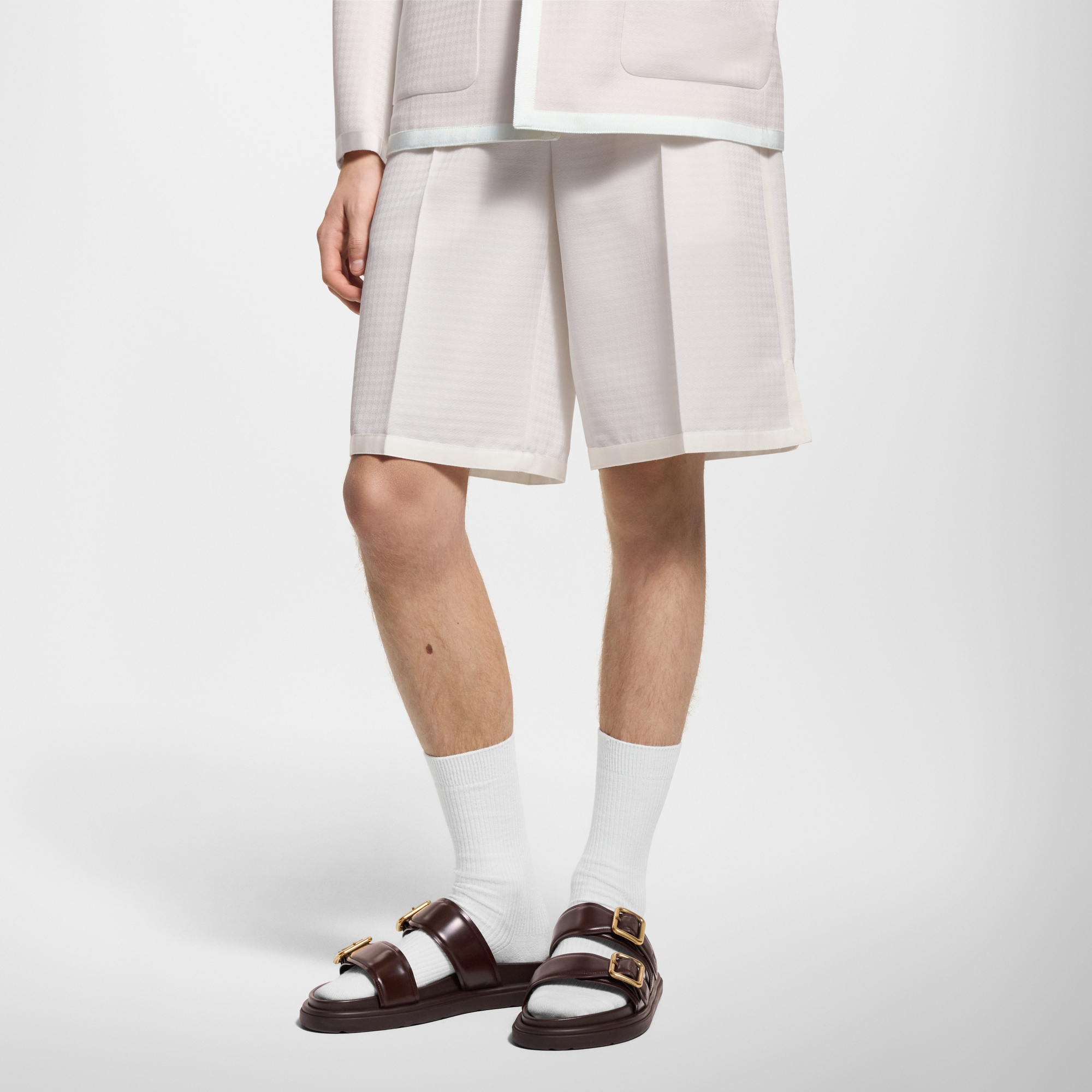 Men - Preppy Tailored Wool Shorts  Men Ready-to-Wear Trousers | LOUIS VUITTON (Product zoom)