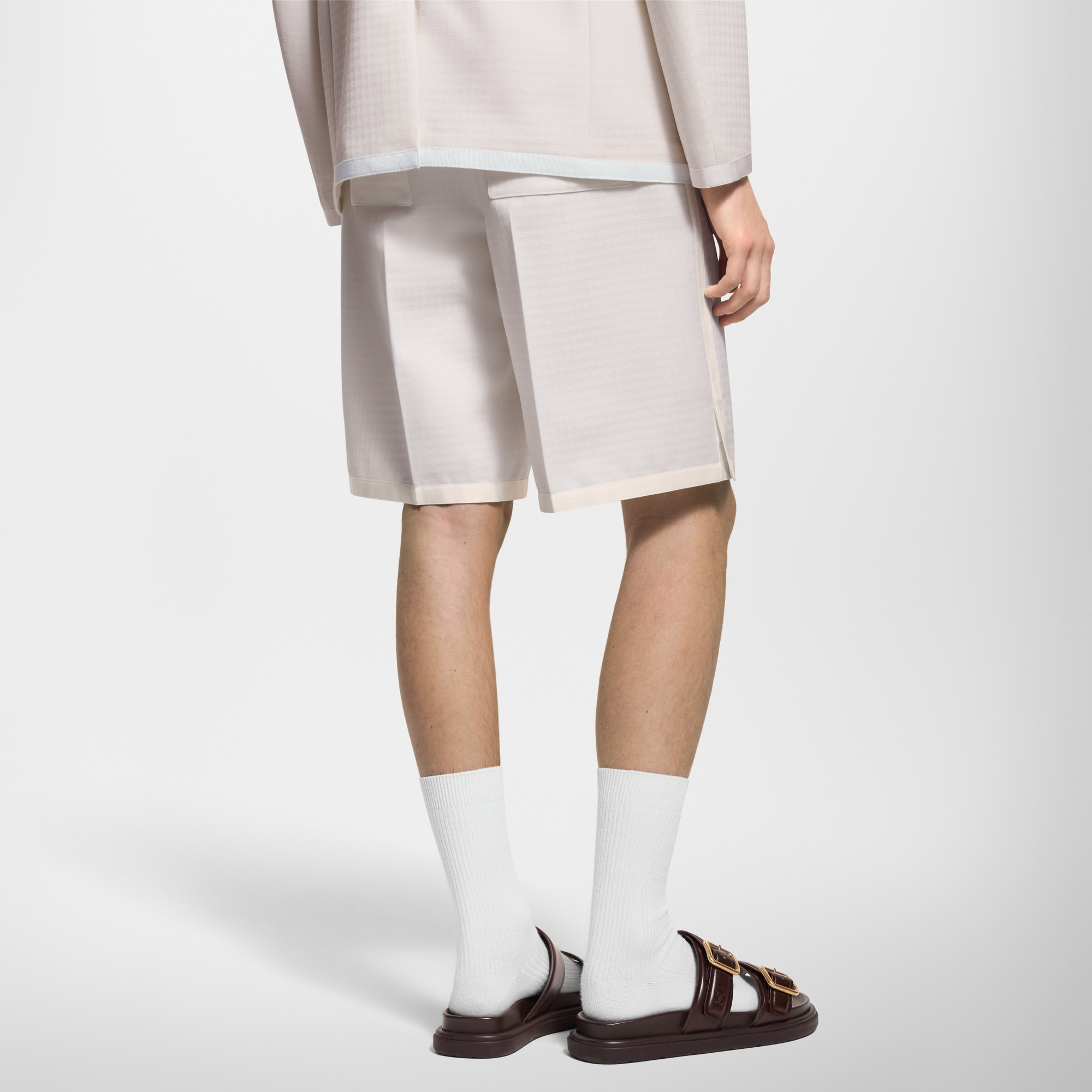 Men - Preppy Tailored Wool Shorts  Men Ready-to-Wear Trousers | LOUIS VUITTON (Product zoom)