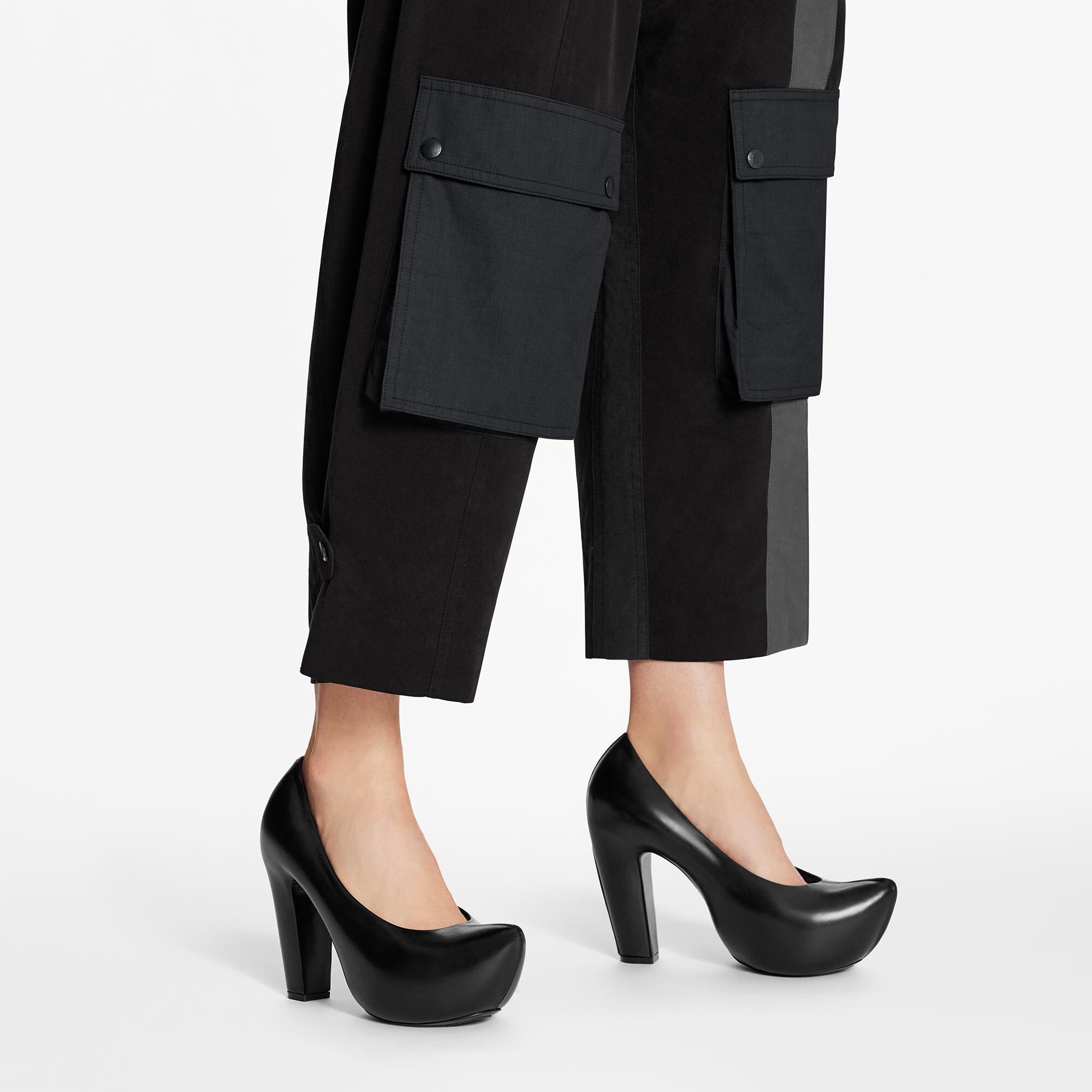 Louis vuitton black platform heels Clearance