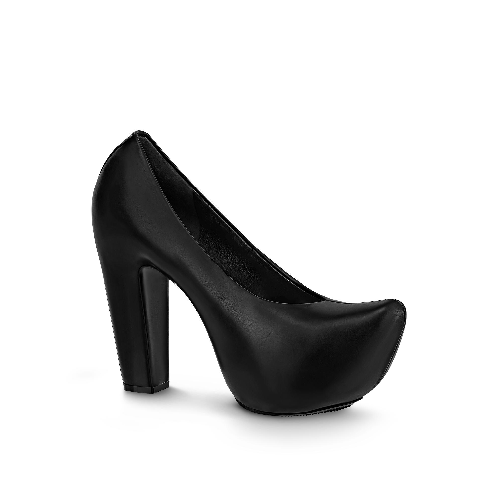 Louis vuitton black platform heels Clearance