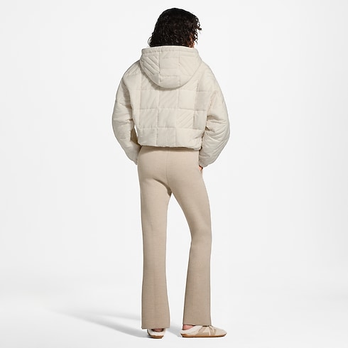 Women - Quilted Damier Zip-Up Jacket Women Ready-to-Wear Coats and Jackets | LOUIS VUITTON (Product zoom)