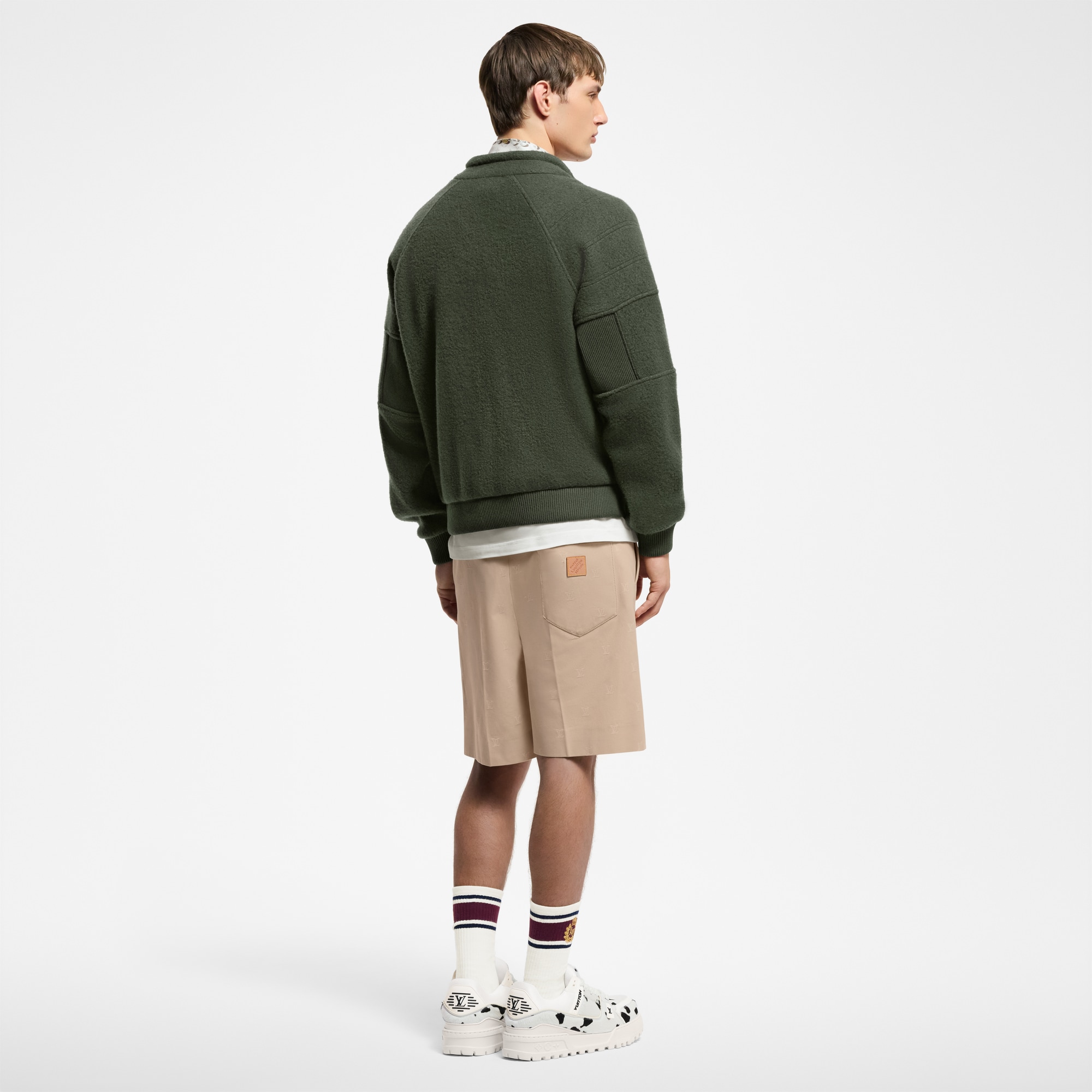 Men - Quilted Textured Wool Blouson  Men Ready-to-Wear All Ready-to-Wear | LOUIS VUITTON (Product zoom)