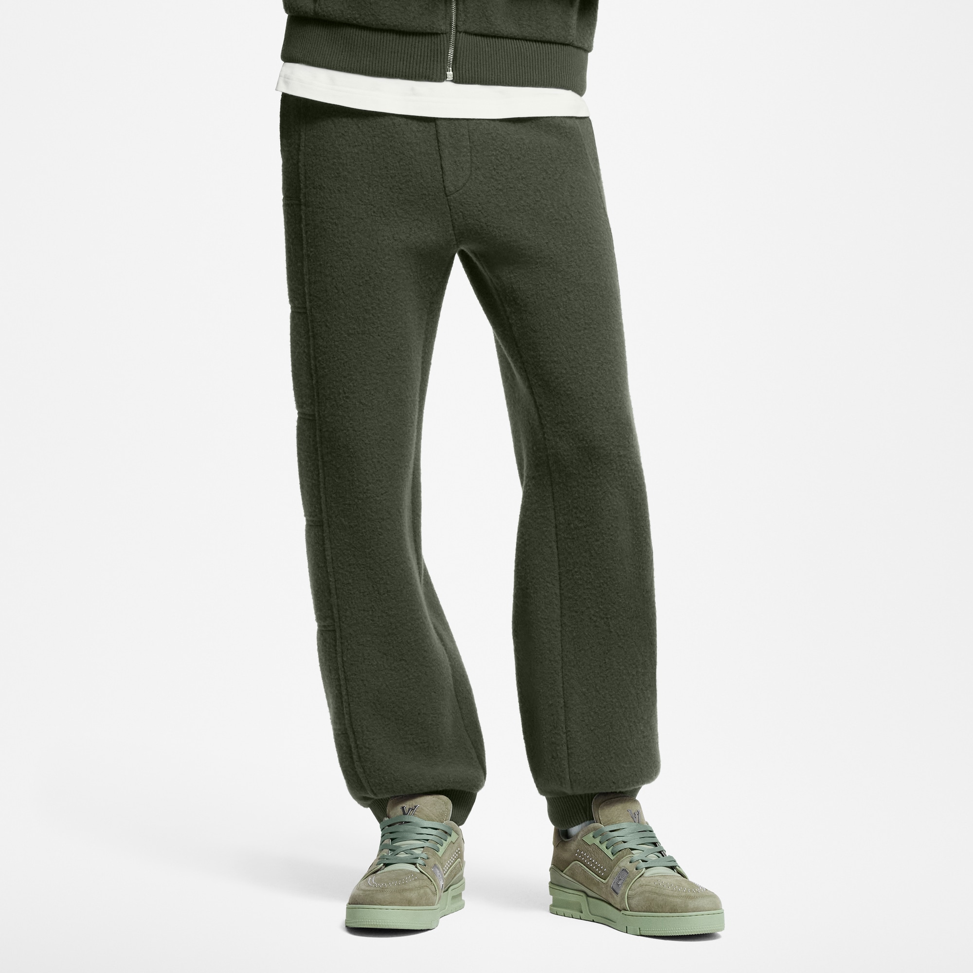 Men - Quilted Textured Wool Trousers  Men Ready-to-Wear All Ready-to-Wear | LOUIS VUITTON (Product zoom)