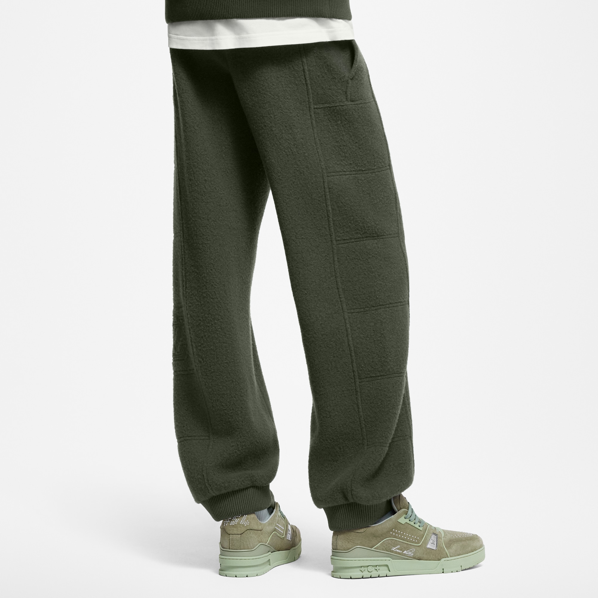 Men - Quilted Textured Wool Trousers  Men Ready-to-Wear All Ready-to-Wear | LOUIS VUITTON (Product zoom)