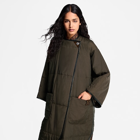 Women - Quilted Toggle Detail Coat Women Ready-to-Wear Coats and Jackets | LOUIS VUITTON (Product zoom)