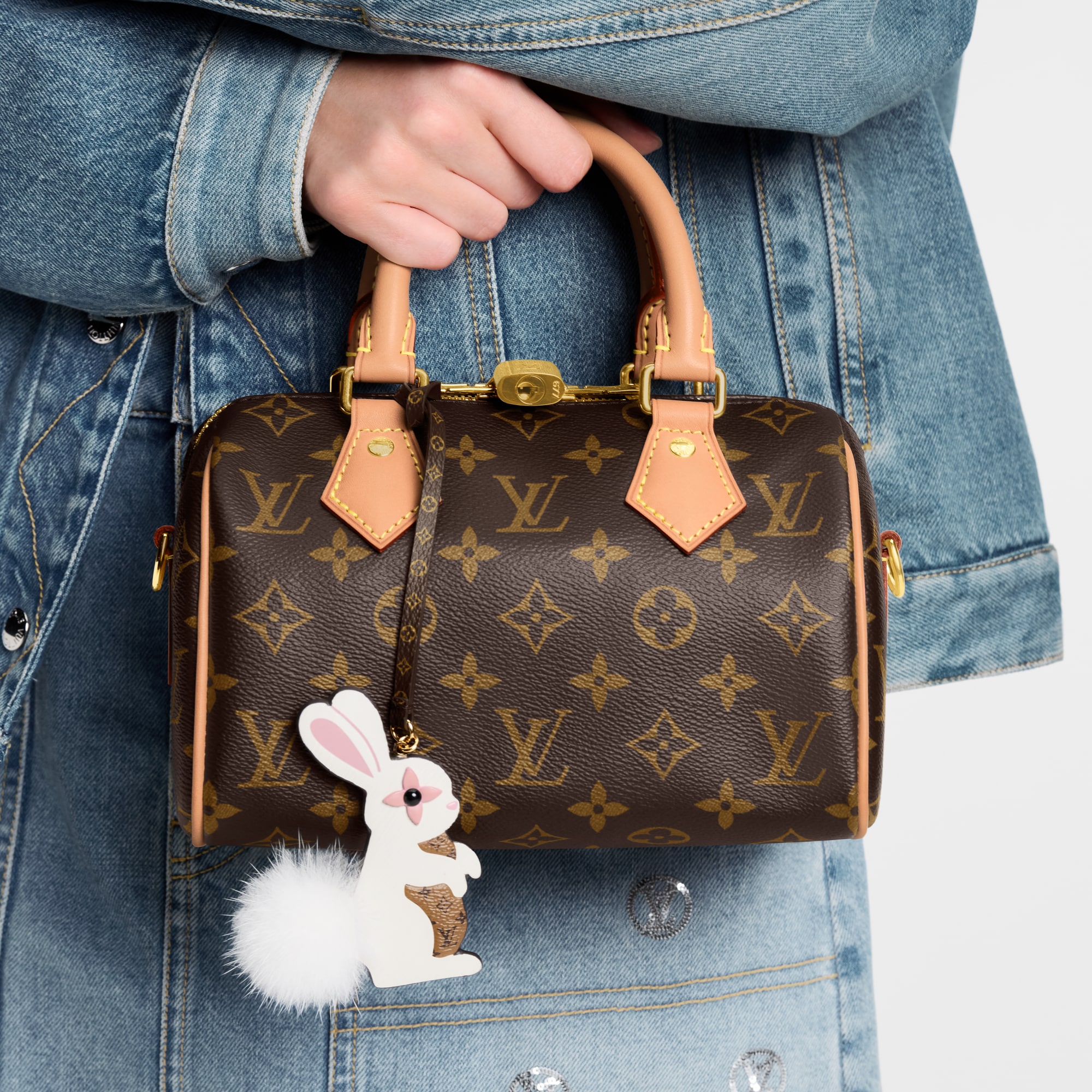 Women - Rabbit LV Furry Friend Bag Charm S00 Women Accessories Bag Charms and Keyholders | LOUIS VUITTON (Product zoom)