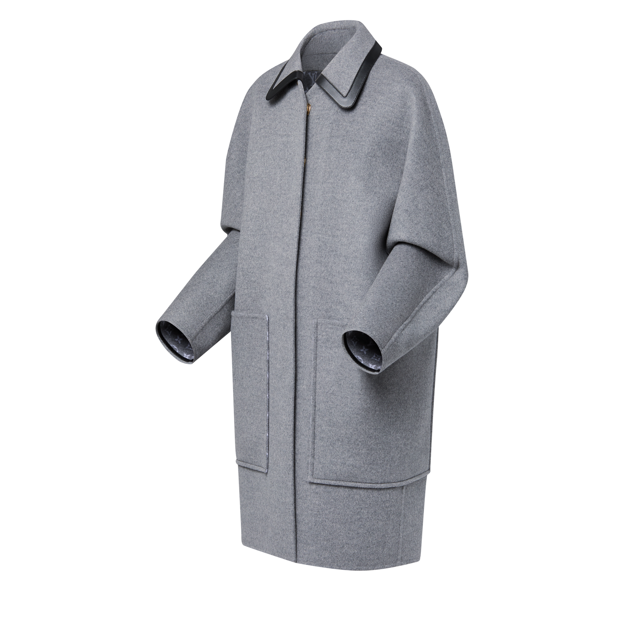 Women - Removable Collar Double Face Coat  Women Ready-to-Wear Coats and Jackets | LOUIS VUITTON (Product zoom)