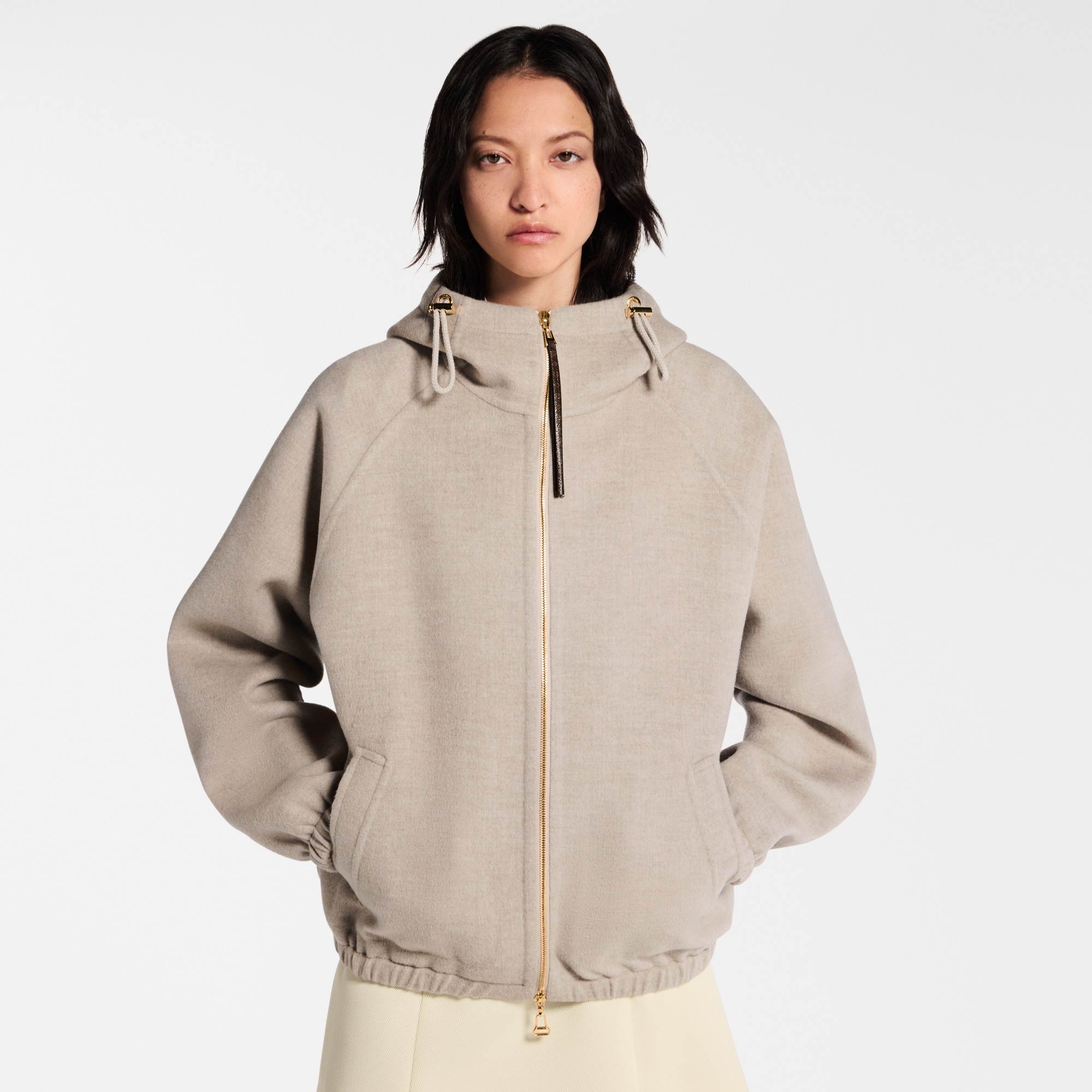 Women - Reversible Double Face Zip-Up Jacket  Women Ready-to-Wear Coats and Jackets | LOUIS VUITTON (Product zoom)