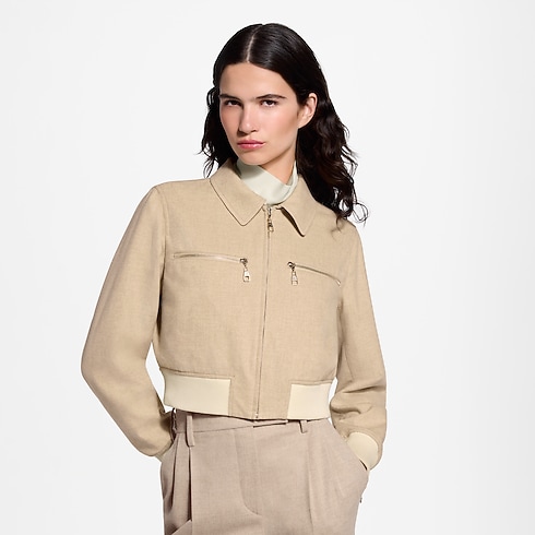 Women - Reversible Flannel Bomber Jacket Women Ready-to-Wear Coats and Jackets | LOUIS VUITTON (Product zoom)