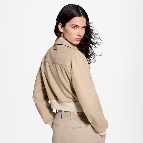 Women - Reversible Flannel Bomber Jacket Women Ready-to-Wear Coats and Jackets | LOUIS VUITTON (Product zoom)