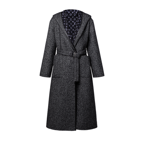 Women - Reversible Hooded Wrap Coat Women Ready-to-Wear Coats and Jackets | LOUIS VUITTON (Product zoom)