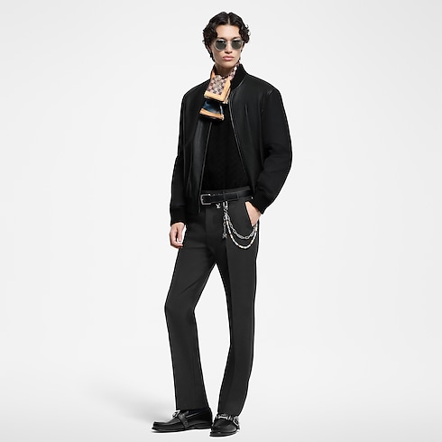Men - Reversible Leather Nylon Jacket Men Ready-to-Wear Outerwear and Coats | LOUIS VUITTON (Product zoom)