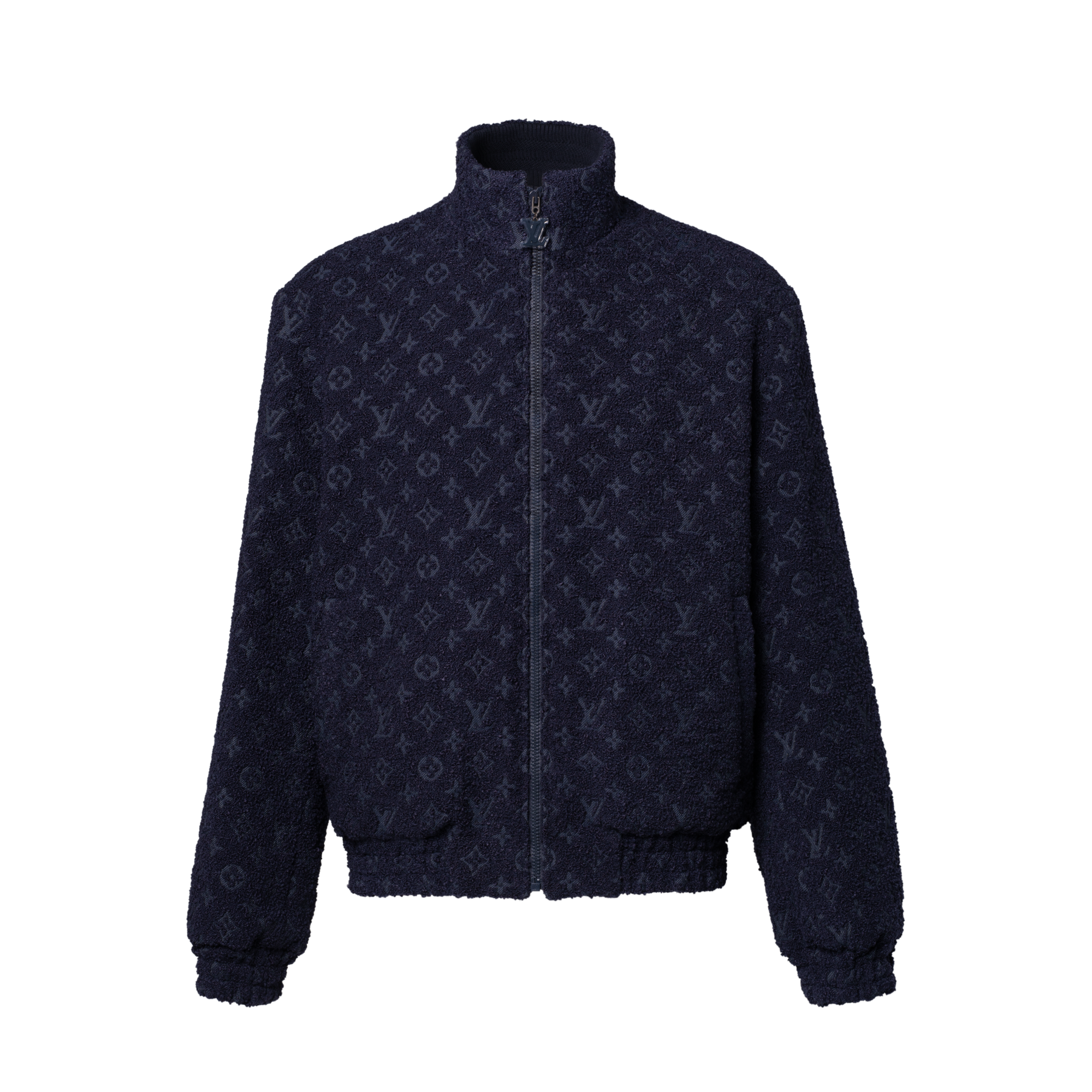 Men - Reversible Monogram Fleece Bomber  Men Ready-to-Wear Outerwear and Coats | LOUIS VUITTON (Product zoom)