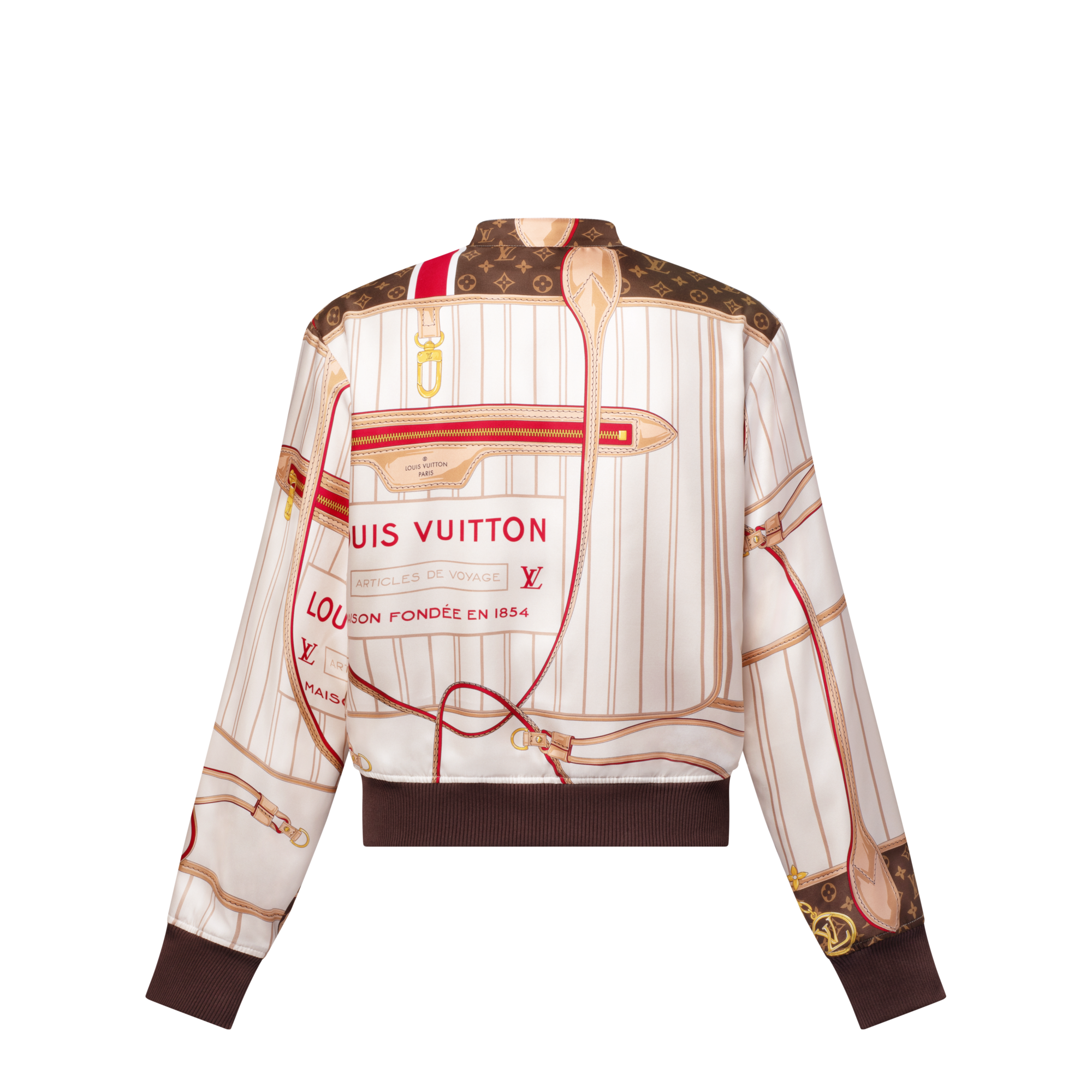 Women - Reversible Neverfull Bomber Jacket  Women Ready-to-Wear Coats and Jackets | LOUIS VUITTON (Product zoom)