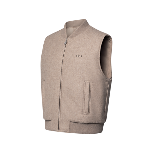 Men - Reversible Padded Wool Vest Men Ready-to-Wear All Ready-to-Wear | LOUIS VUITTON (Product zoom)