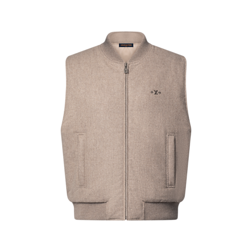 Men - Reversible Padded Wool Vest Men Ready-to-Wear All Ready-to-Wear | LOUIS VUITTON (Product zoom)