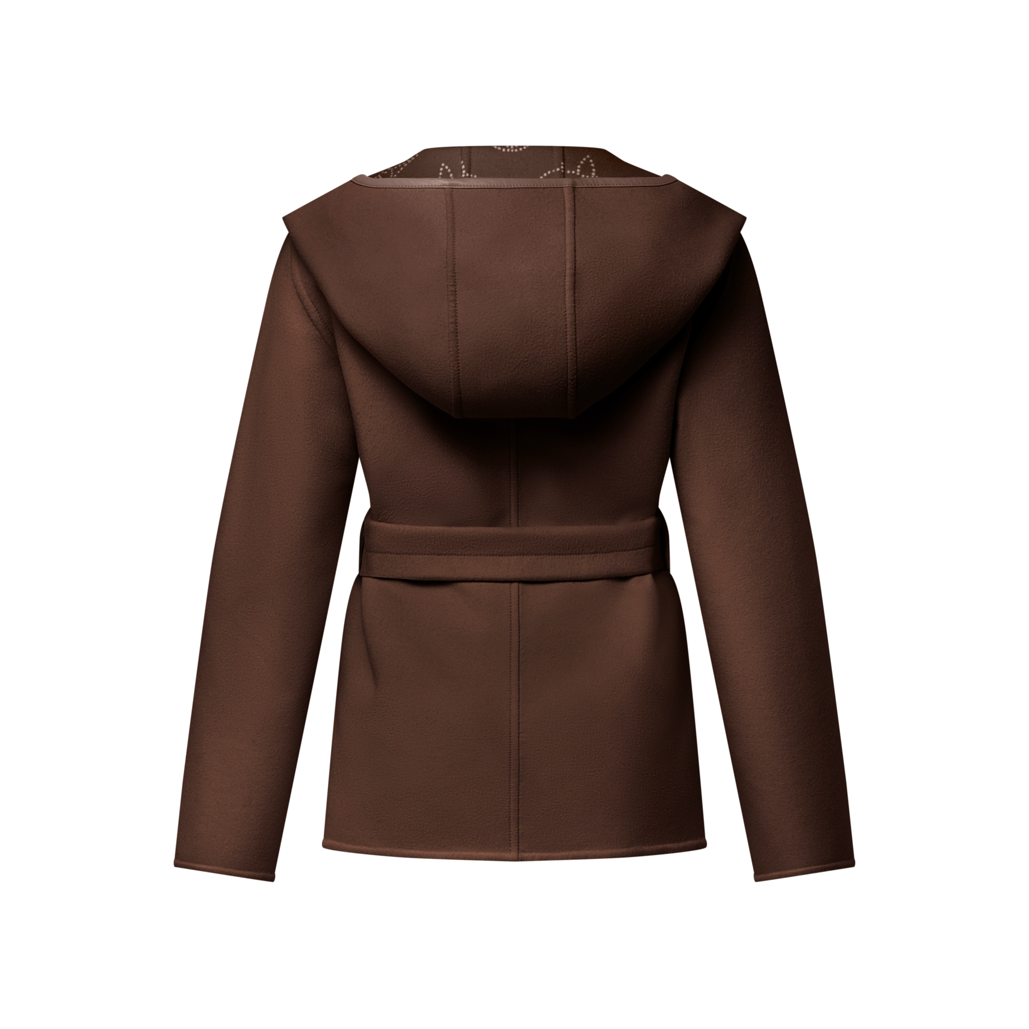 Women - Reversible Short Hooded Wrap Coat  Women Ready-to-Wear Coats and Jackets | LOUIS VUITTON (Product zoom)