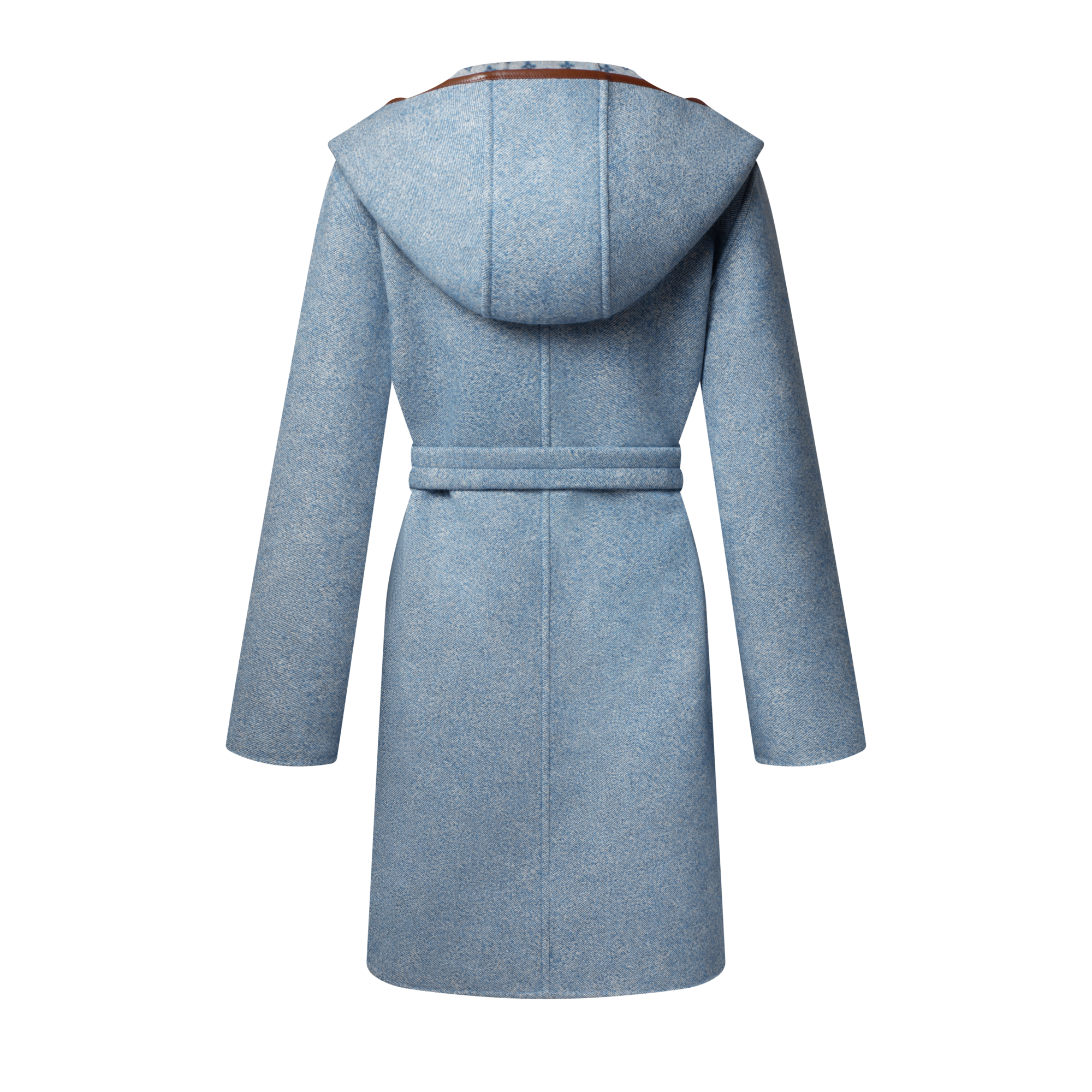 Women - Reversible Signature Hooded Wrap Coat  Women Ready-to-Wear Coats and Jackets | LOUIS VUITTON (Product zoom)